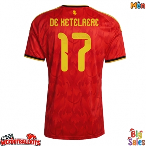 Belgium Charles De Ketelaere #17 Replica Home Stadium Shirt World Cup 2026 Short Sleeve